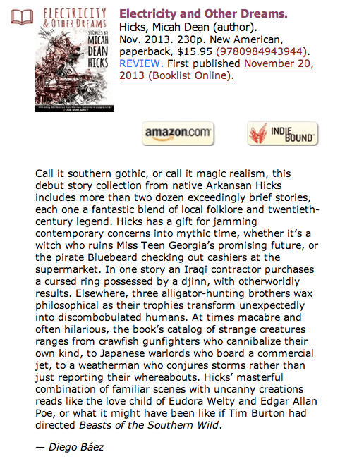 Booklist Online Review